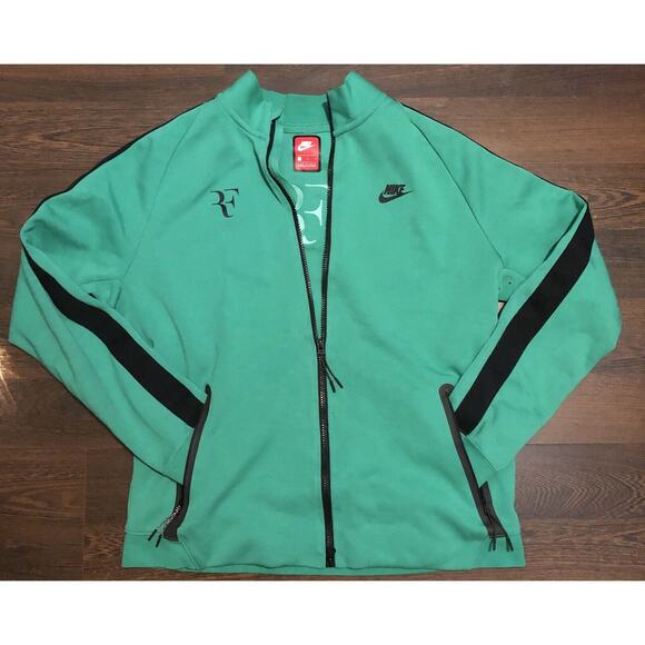 RF ROGER FEDERER WHITE TECH JACKET NIKE DRI-FIT TENNIS 644780-324 MEN’S RARE! - Picture 1 of 14
